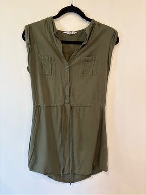 Jack by BB Dakota Olive Green Sleeveless Dress